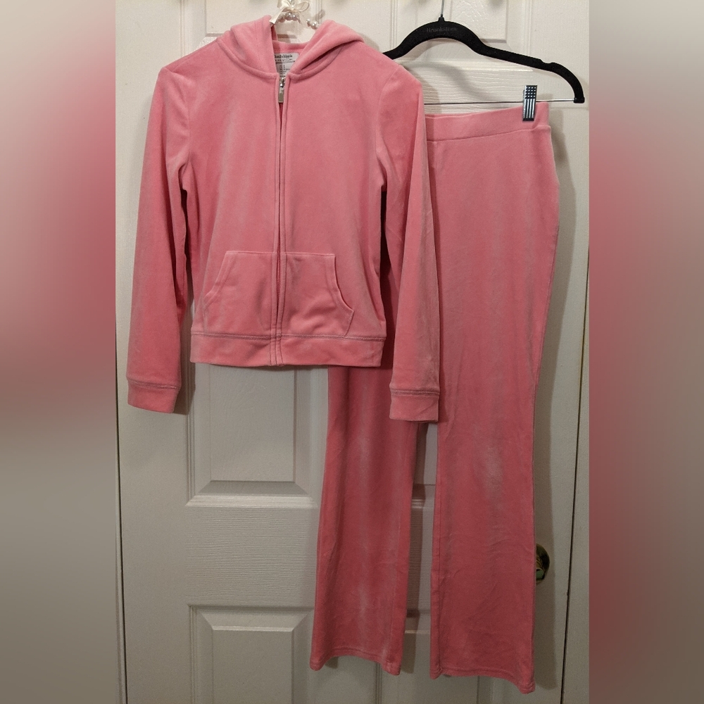 HAUTE HIPPIE Girls Adorable & Super Comfy 2PC Outfit, Size Youth 12, Pink, EUC!